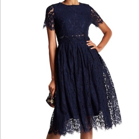 chinese dress ladies Lace Bodice Flutter Sleeve Pleated A-Line Maxi Bridesmaid Dress main image 0